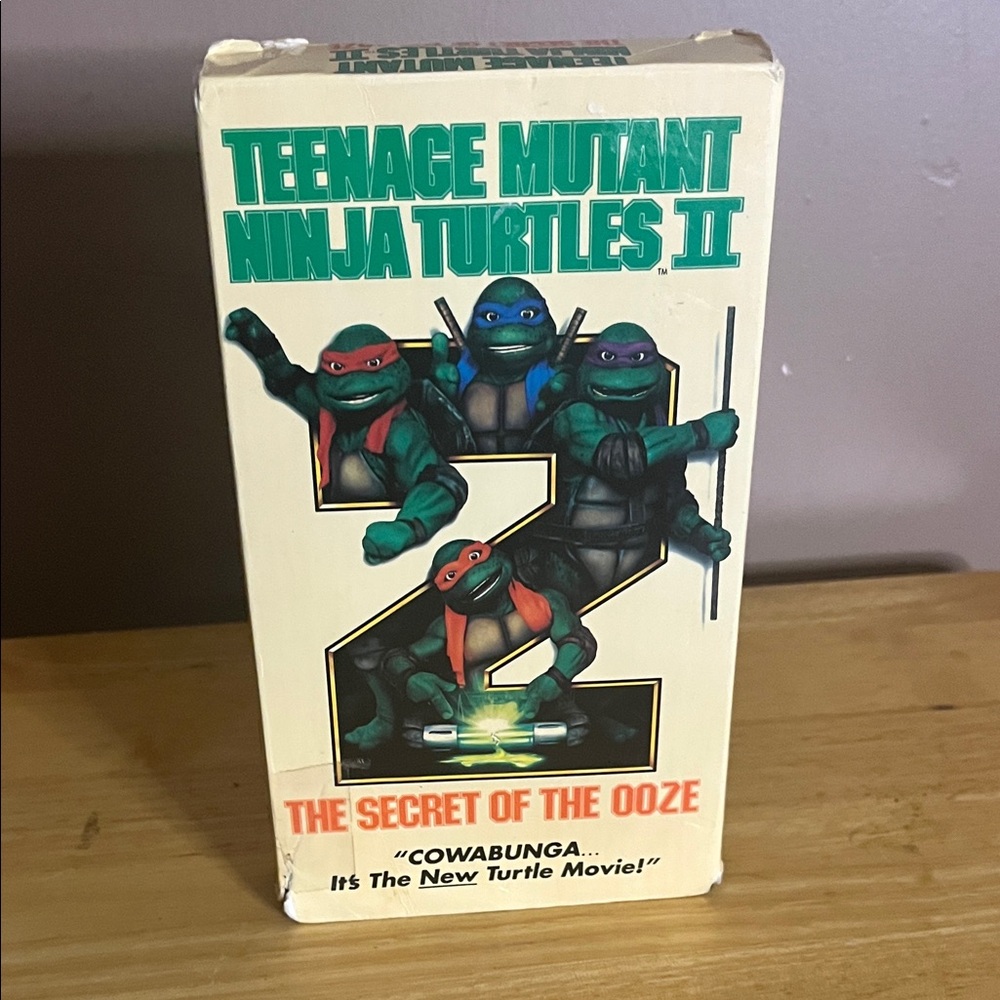 😄Teenage Mutant Ninja Turtles II The Secret Ooze 1991 vhs
